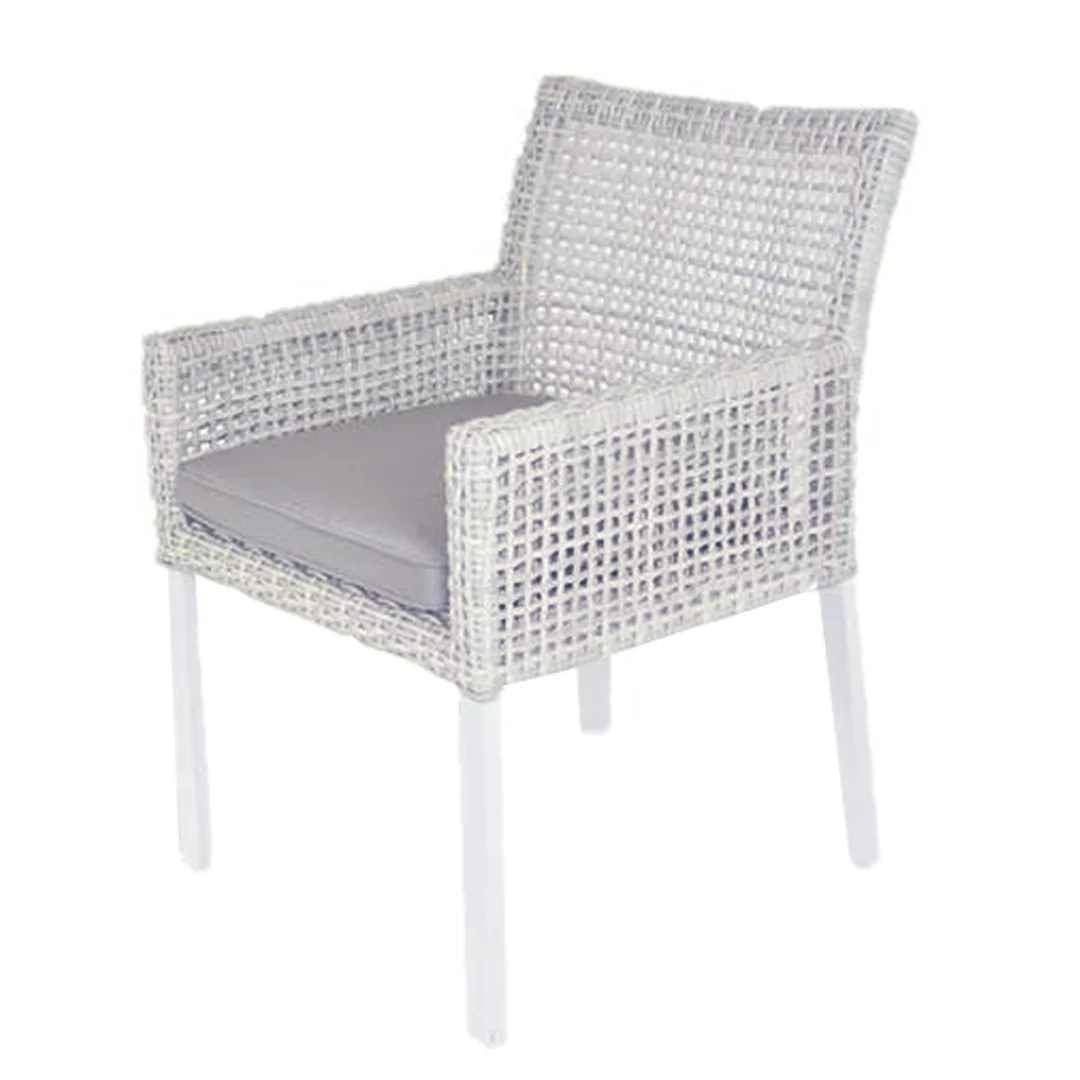 Bridgeport Atlanta 5 Piece Round Outdoor Dining Set 1500 | White | Grey - Image 10