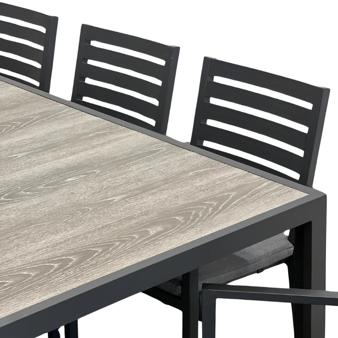 Ekaterina Outdoor Dining Table 1800 | Gunmetal - Image 2
