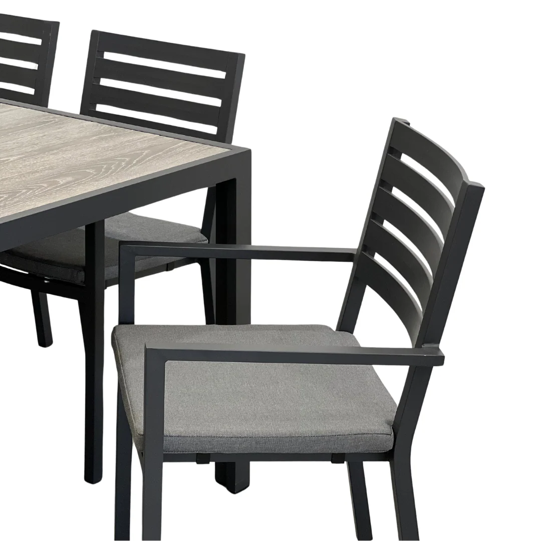 Ekaterina Outdoor Dining Table 2170 | Gunmetal - Image 9