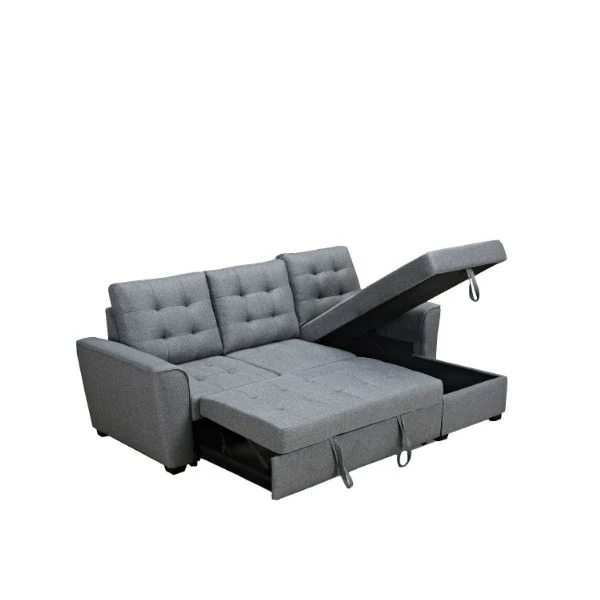 Gabby Fabric Lounge with Sofabed and Storage Corner Chaise - Image 2