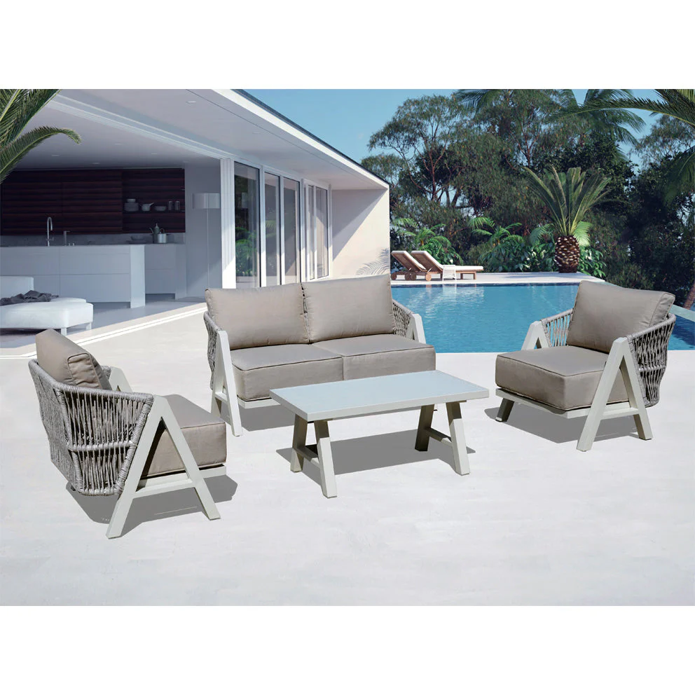 Hervey Bay 4 Piece Outdoor Lounge Set - Image 2