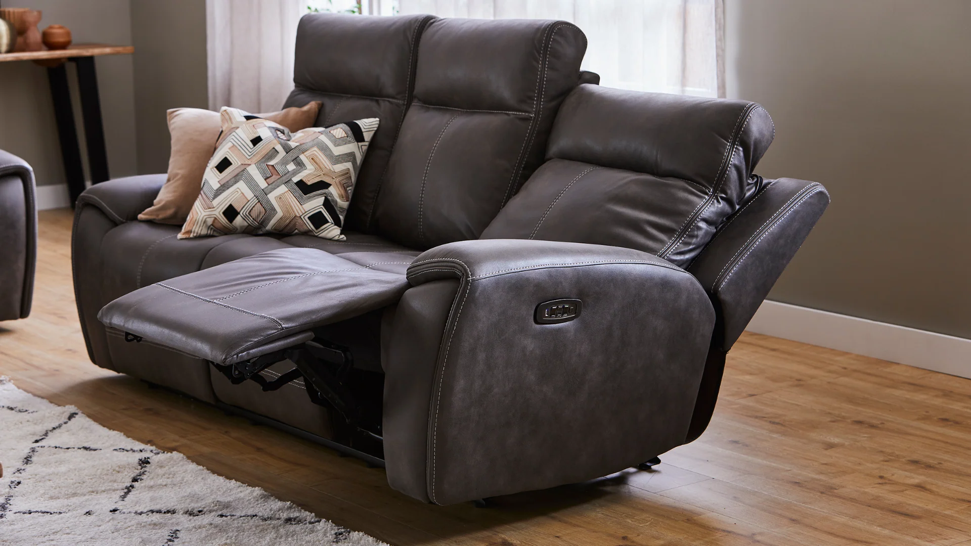 Knox Fabric Electric 3 Seater, 2 Seater or Recliner Chair - Image 3