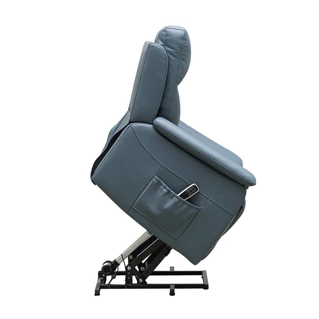 Madrid Dual Motor Lift Chair | Leather Charcoal - Image 5