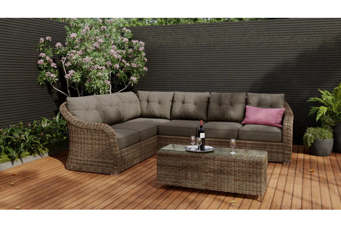 New Hamshire 5 Seater Corner Outdoor Lounge