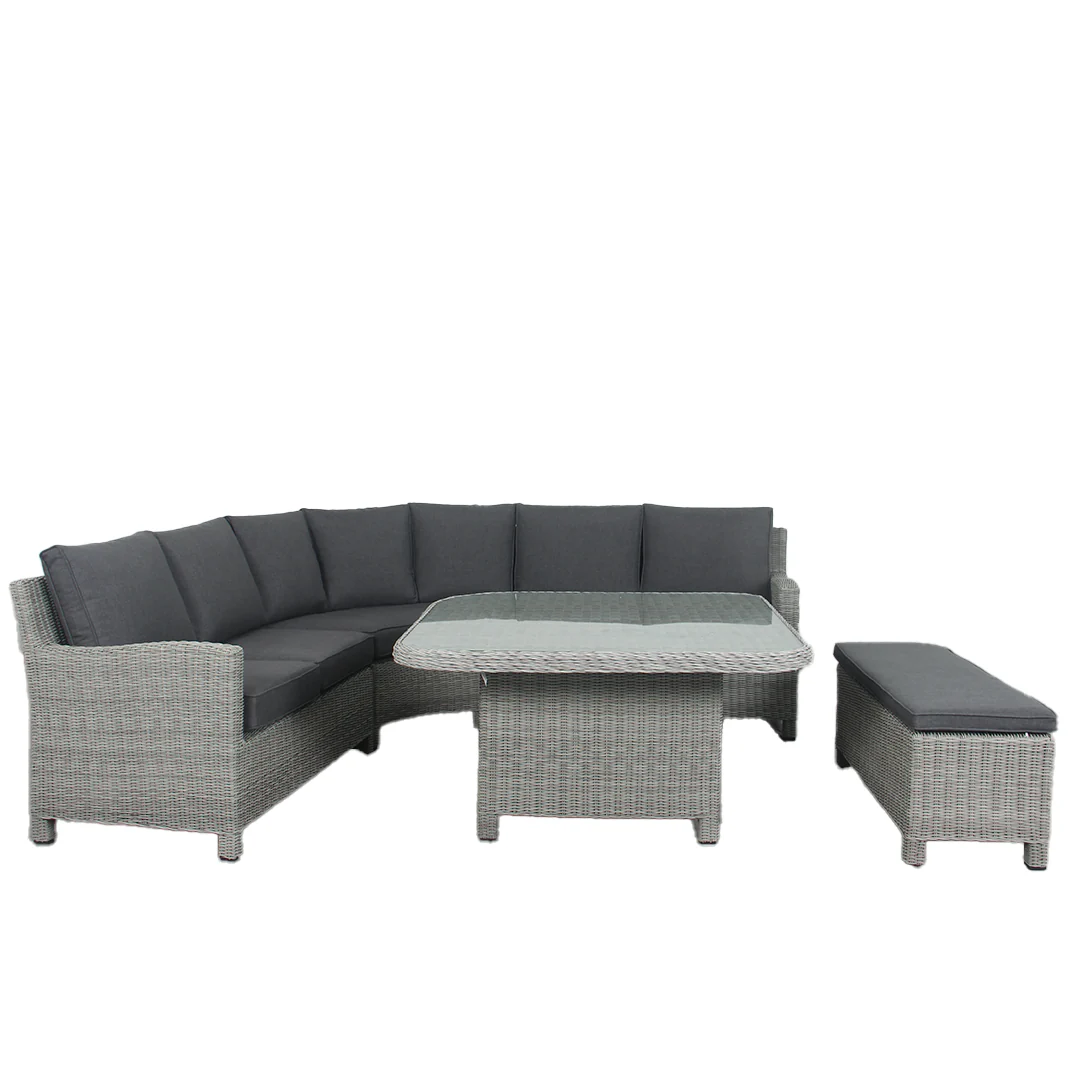 Palma Outdoor Corner Lounge with Low Dining & Bench - Image 2