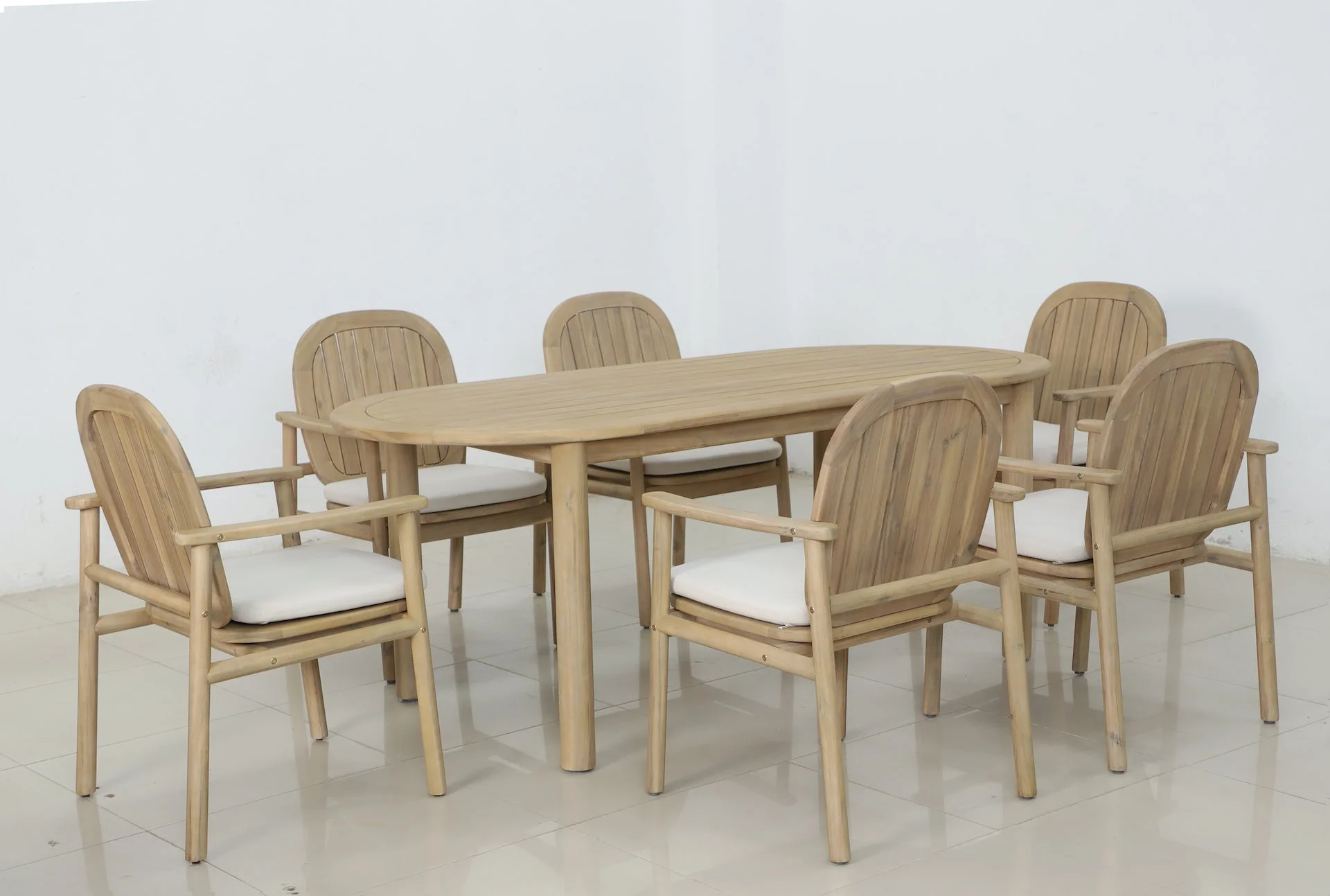 Pill 7-Piece Outdoor Dining Set - Image 4