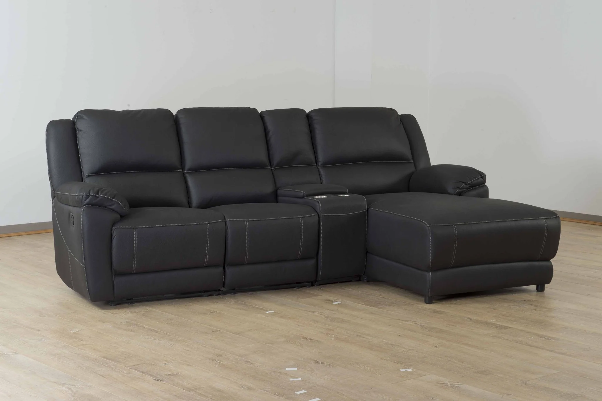 Silverton Fabric Home Theatre with Console and Corner Chaise